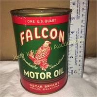 Vintage Falcon Motor Oil can