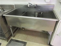Commercial Stainless Steel 3 Section Sink
