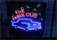 THE FABULOUS 50'S LIT SIGN