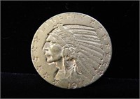 1911 U.S. $5 GOLD INDIAN COIN