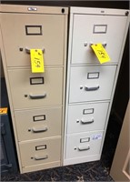 (2) 4-DRAWER FILE CABINETS