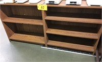 (2) WOOD BOOK CASES