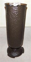 Lot #157 Cast iron and brass 12: vase