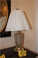 matching glass base table lamp