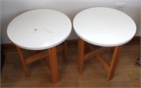 Lot #114 Pair of contemporary end tables