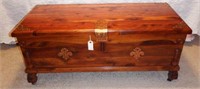 Lot #180 Contemporary Cedar chest with copper
