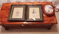 Lot #179 Pair of needlepoints in antique
