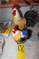 hen and rooster figures