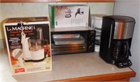 Lot #125 Kitchen appliance lot to include: