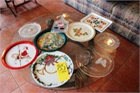 misc. serving trays/plates