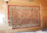 Lot #56 Machined floral scatter rug (2ft x 3ft)