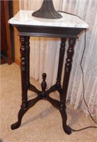 Lot #189 Contemporary marble top plant stand