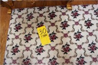 area rug; floral pattern; 4 ft x 13' 6"