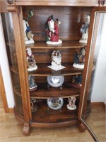 Lot #123 Content of china cabinet to include: