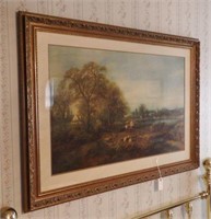 Lot #89 Large framed landscape/garden print