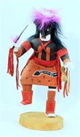 Snake Dancer Navajo Kachina Doll Signed 12"