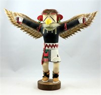 Signed Kachina Doll Eagle Dancer 13x16"