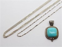 Sterling Silver Chain Necklaces & Pendant