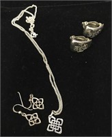 Celtic Knot Necklace & Earring Set