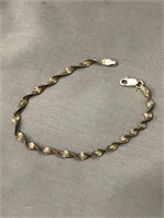 Diamond Cut Spiral Sterling Bracelet
