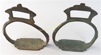 A PAIR OF INDIAN STIRRUPS