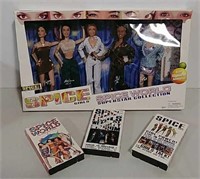 Spicegirls dolls and vhs tapes