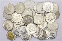 (40) 1964 Kennedy 90% Silver Half Dollars