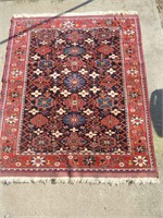 Unknown Maker- 4'5'" x 5'4" Beautiful Persian