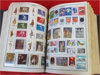 Harris World Stamp Collector Binder w/ Contents