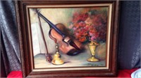 Original oil on canvas framed painting