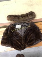 FUR STOLE AND COLLAR