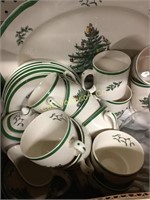 LOT OF SPODE CHRISTMAS DISHES