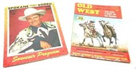 1956 Spokane Rodeo &1972 Old West Magazines