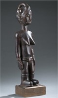 Baule style standing female figure. c.20th century