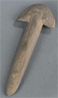 Carved stone axe, Wotten Co. Kentucky.