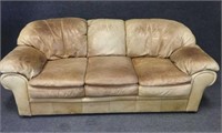 Natural Leather Large Sofa