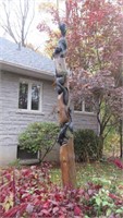 Tall Handcarved Totem Pole