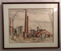 Framed Print of Pastel Scetching