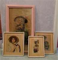 Grouping of Framed Art Prints