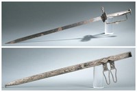 North African sword and scabbard. c.20th century.