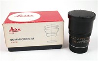 Leica SUMMICRON-M 1:2 / 90mm Lens Model 11136 MIB
