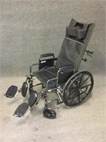 Silver Sport Reclining Wheelchair w/Elevating Legs