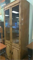 Drexel heritage display case wood