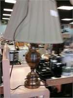 Brass lamp with shade