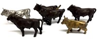Vintage & Antique Metal Oxen Figures