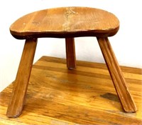 Round Top Three Legged Wooden stool