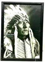 Framed Photo of Chief White Bull (18"×26")