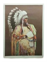 Signed Ron Cheek "Breaking Tradition" (24.75"×38")