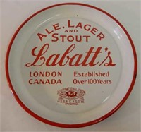 LABATT'S ALE, LAGER & STOUT PORC. BEER TRAY