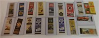 LOT OF 19 RAILWAY MATCH COVERS